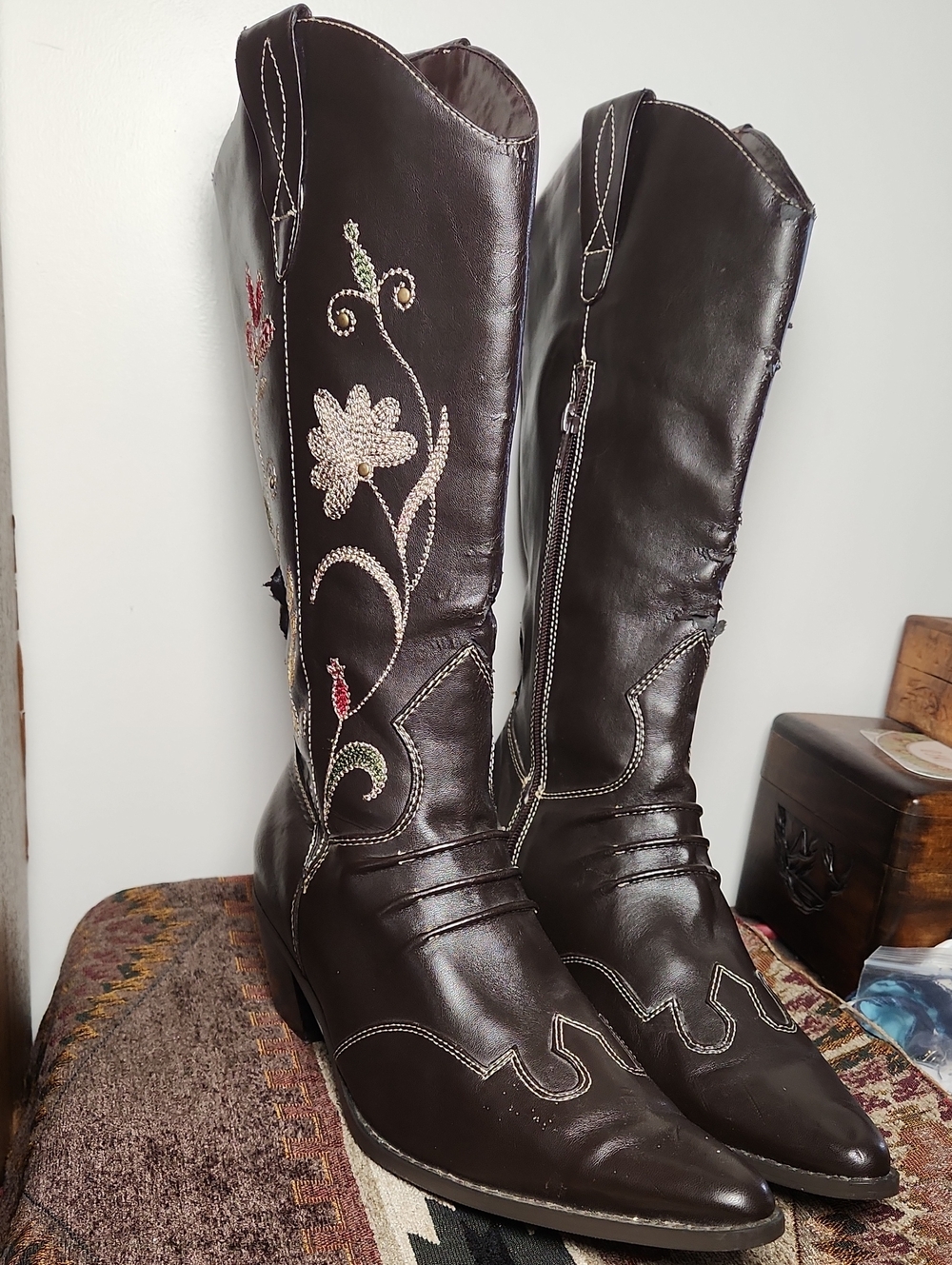 Newport News Embroidered Boots